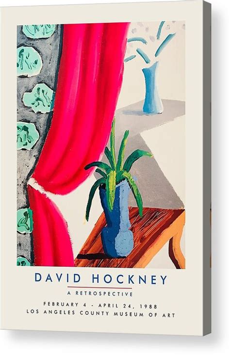 David Hockney Exhibition Poster For Los Angeles County Museum Of Art