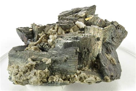 Tabular Arsenopyrite Crystals With Siderite Portugal For