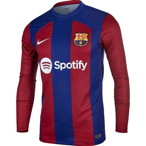 2023 2024 Nike Barcelona L S Home Jersey SoccerPro