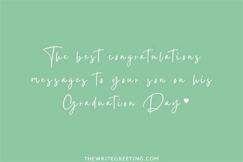 125+ Congratulations Messages for Son on His Graduation - The Write ...