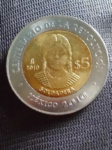 Moneda De Cinco Pesos Soldadera Brillo Original Mercadolibre