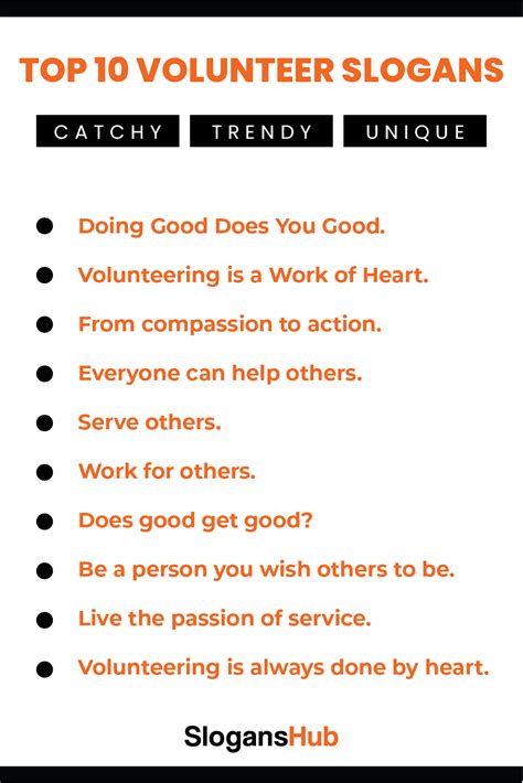 310 Best Volunteer Slogans Taglines Funny Volunteer Slogans Artofit