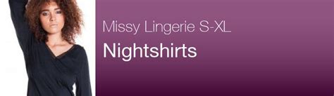 Nightshirts Missy Lingerie S XL Vx Intimate Collection