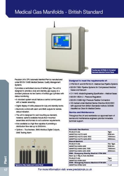 PUK Medical Gas Manifolds BS Precision UK Ltd