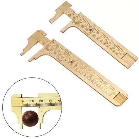 Mini Solid Brass Scale Mm Sliding Gauge Vernier Caliper Measuring