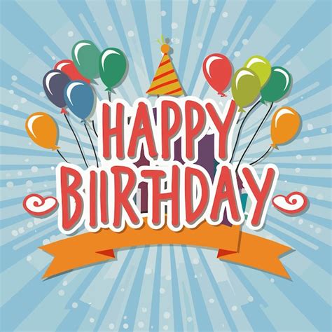 Premium Vector Happy Birthday Illustration