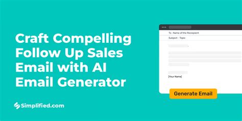 AI Follow Up Sales Email Generator for Better Results