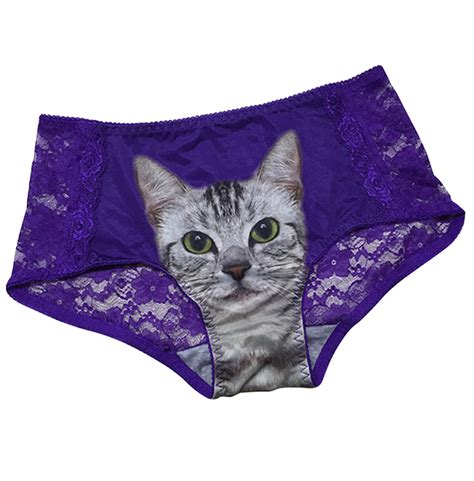 Seamless Sexy Lace 3 D Print Cats Underwear Women Rebelsmarket