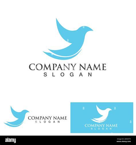 Bird Wing Dove Logo Template Vector Illustration Stock Vector Image