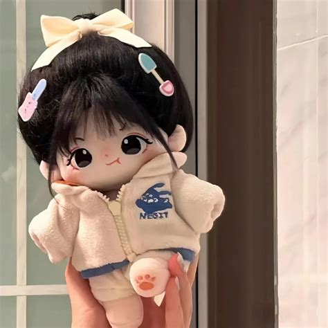 Jual Cm Plush Human Doll Figure Baby Doll Cute Face Kawaii Nude Cotton Body Dolls Stuffed
