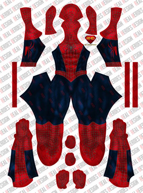 Spider Man 2 Raimi Cosplay Pattern Real Heroes Design Dye