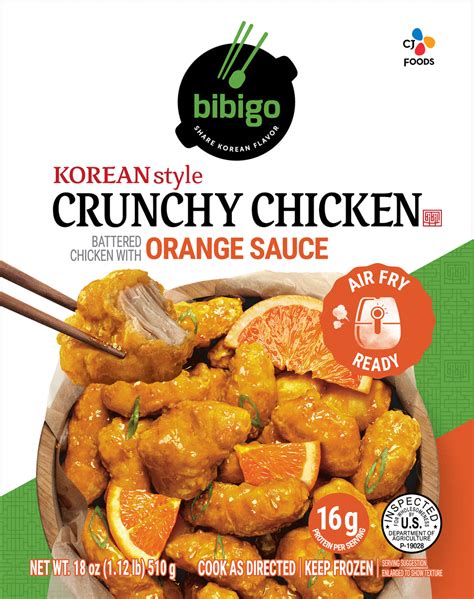 Bibigo™ Korean Style Crunchy Chicken With Orange Sauce 18 Oz Bibigousa