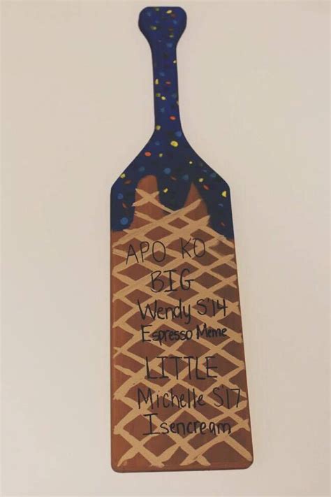 Greek DIY Paddle For Alpha Phi Omega Fraternity