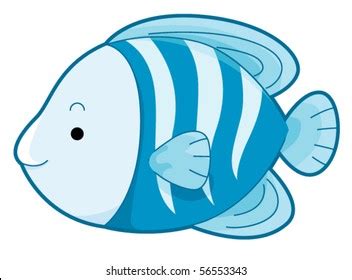 Blue Fish Vector Stock Vector (Royalty Free) 56553343 | Shutterstock