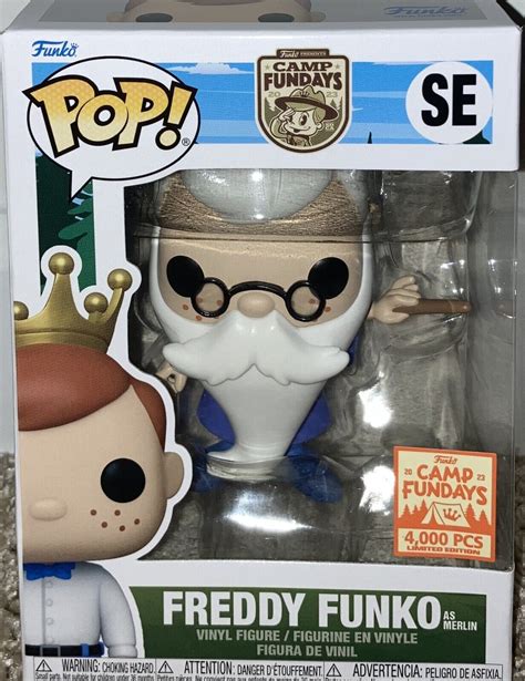 Mavin Funko Pop Camp Fundays 2023 Box Of Fun Freddy As Merlin Disney