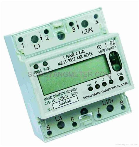 Single Phase Din Rail Multi Rate Kwh Meter Hong Kong Manufacturer