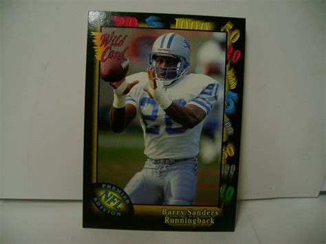 BARRY SANDERS 1991 WILDCARD 89 EBay