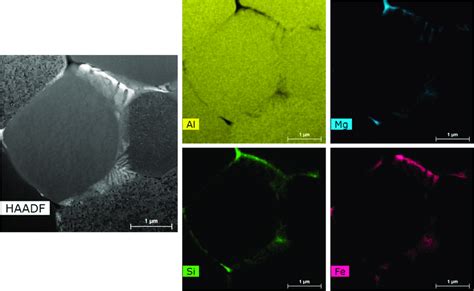 The Subfigure Labeled With Haadf Presents A Haadf Stem Micrograph