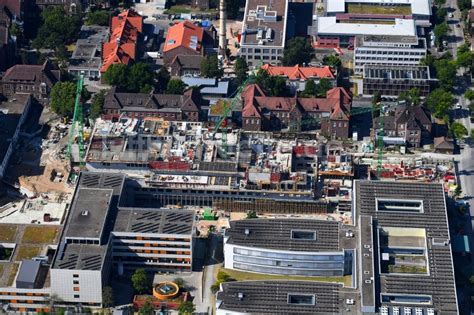 Karlsruhe aus der Vogelperspektive Baustelle für einen Erweiterungs