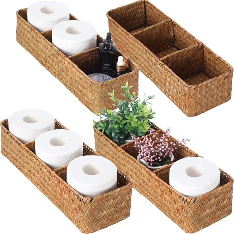 Amazon Rtteri Pcs Seagrass Storage Basket Sections Wicker