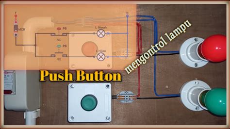 Cara Kerjafungsi Push Button Kontak Nc Dan No Youtube