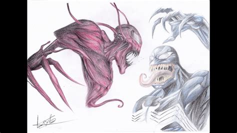 How To Draw Carnage Vs Venom Timelapse Como Dibujar Carnage Vs Venom