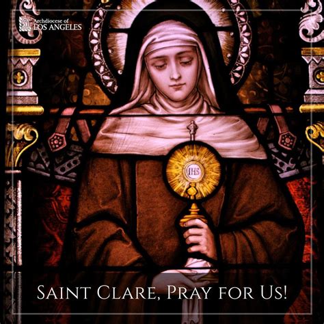 Saint Clare Pray For Us Francis Of Assisi St Francis Catholic Saints Patron Saints Roman