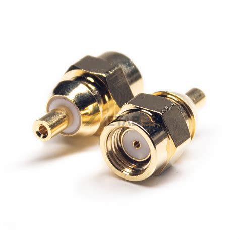 Rp Sma Plug Solder Cable Type Connector Straight Ohm Metabeeai