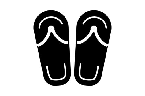 Slippers Glyphicon Logo Design Graphic By Graphicrun Creative Fabrica