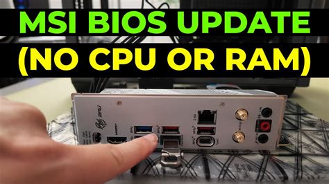 Msi Mpg B650i Edge Wifi Bios Update Tutorial Get Your Motherboard Ryzen 9000 Ready Youtube