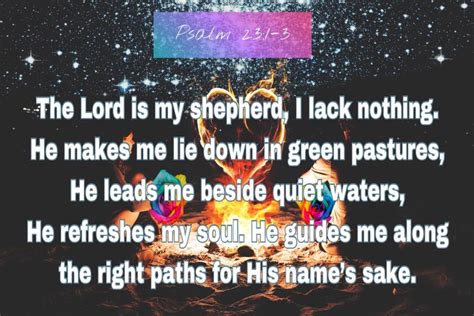 The Lord Is My Shepherd I Lack Nothing He Makes Me His Town In Green