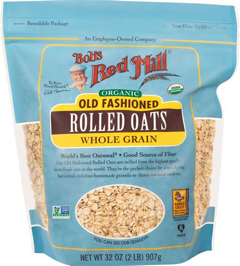 Amazon Bob S Red Mill Organic Old Fashioned Rolled Oats Oz