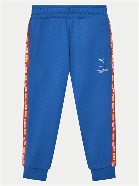 Puma Spodnie Dresowe Hot Wheels Niebieski Regular Fit Modivo Pl