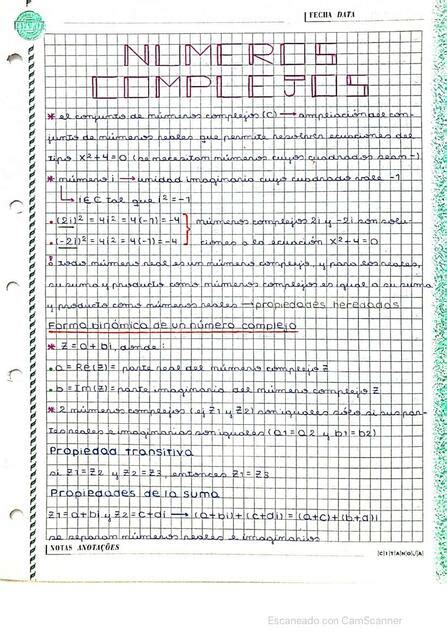 Números complejos BIOTECH SG Sofía Gagliardi uDocz