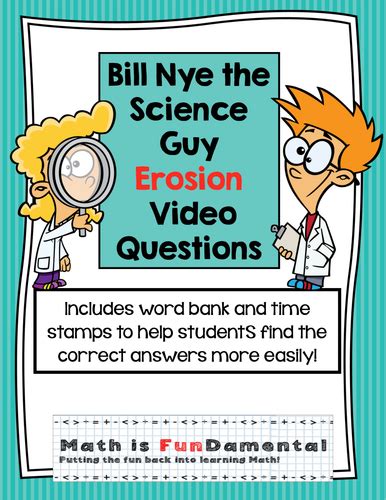 Bill Nye Erosion Worksheet Preschool Printable Sheet