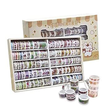 Funblast Washi Tape Set Pcs Set Cute Washi Tape Kit Designer