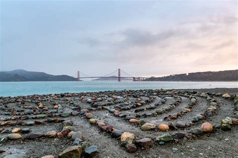 Lands End Labyrinth and the Coastal Trail Stock Image - Image of hike ...