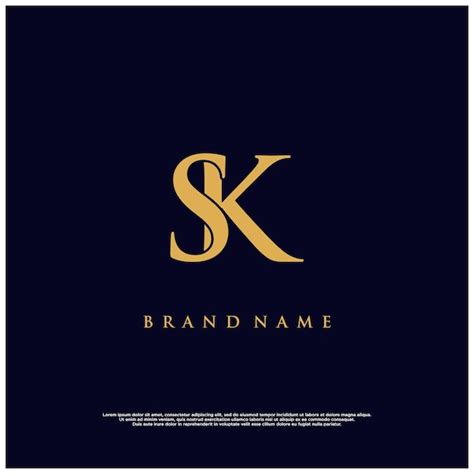 Premium Vector Luxury Modern Combination Sk Or Ks Abstract Vector Logo