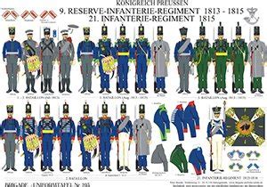 Tafel 203 Königreich Preußen 9 Reserve Infanterie Regiment 1813 1815