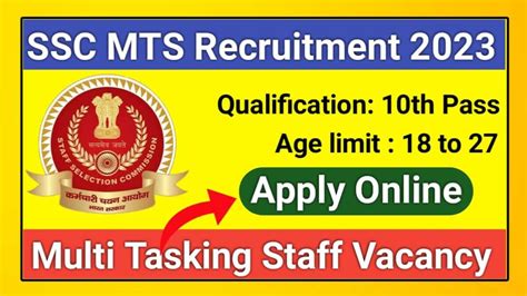 Ssc Mts Recruitment 2023 Notification Out Apply Now