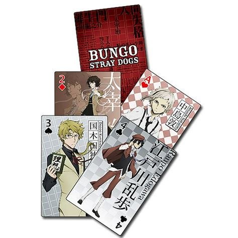 Playing Cards Bungo Stray Dogs Group New Licensed Ge51651 Walmart