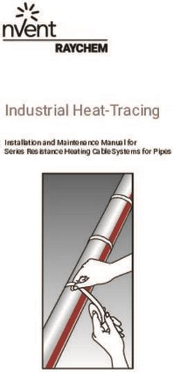 Industrial Heat Tracing Installation And Maintenance Manual For