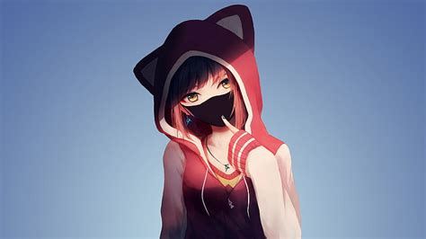 HD wallpaper: Hoodie Anime Girl | Wallpaper Flare