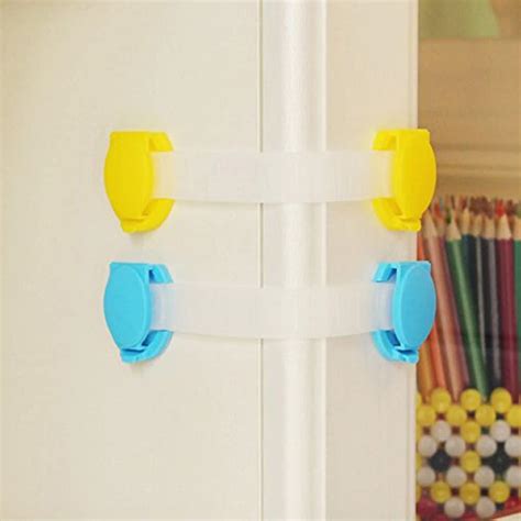 Child Safety Locks 10 Pack Baby Safety Cupboard Strap Locks Easy To