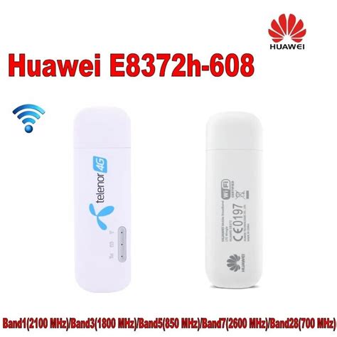 1000 шт huawei E8372 E8372h-608 4G 150 Мбит/с wingle USB Hotspot модем ...
