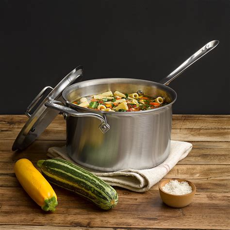 All-Clad Stainless Steel Sauce Pan with Lid | Bloomingdale's