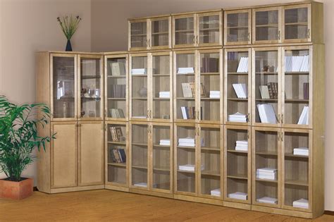 Книжные шкафы со стеклянными дверцами спб