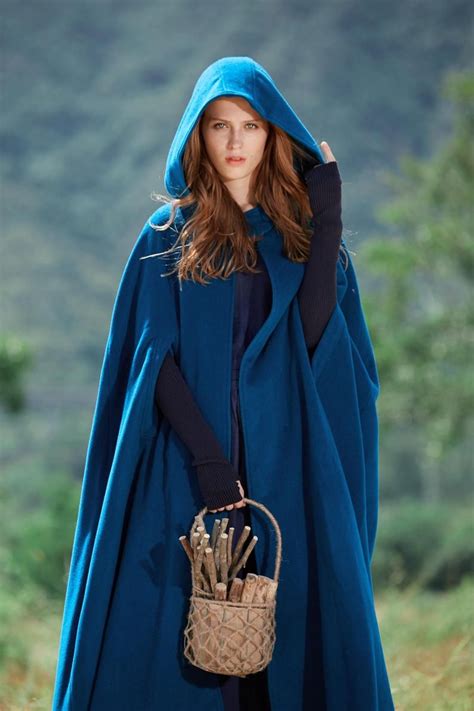 Maxi Hooded Wool Coat Cloak 100 Wool Maxi Wool Cape Hooded Etsy