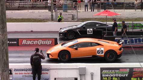 Video Drag Race Lamborghini Huracan Vs Nissan GT R Vs Porsche 911