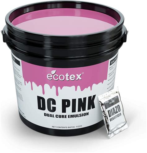 Amazon Emulsión de serigrafía Ecotex DC rosa pinta 16 onzas